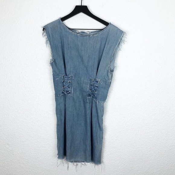 Zara Trufalac Denim Dress! - Picture 2 of 7